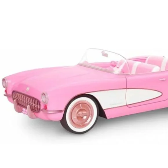 Barbie The Movie Collectible Car, Pink Corvette Convertible New in Box - Picture 5 of 12